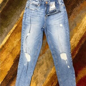 Maurices Light Blue Distressed High Rise Jeans